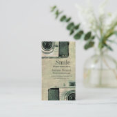 グランジヴィンテージカメラ名刺 名刺 (スタンド正面)