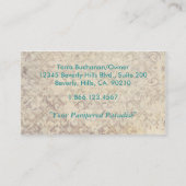 グランジヴィンテージティール(緑がかった色)名刺 名刺 (裏面)