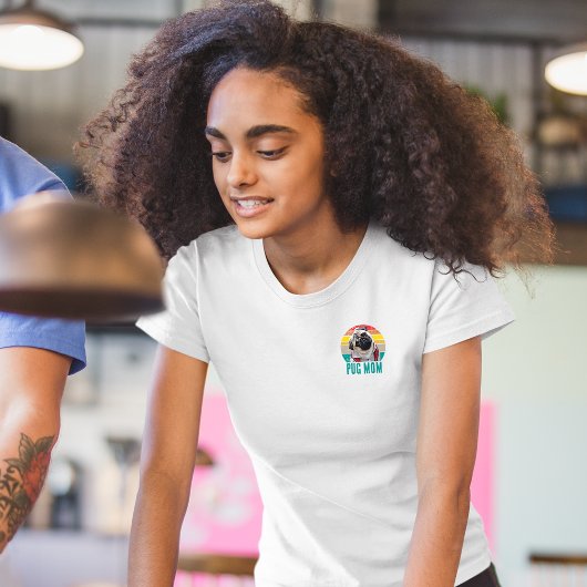 グランジヴィンテージプ動揺してグ写真犬ママ Tシャツ