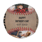 グランジヴィンテージ写真お父さんの日 野球ボール (正面)
