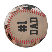 グランジヴィンテージ写真お父さんの日 野球ボール (正面左)