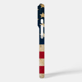 グランジヴィンテージ米国国旗 Case-Mate iPhoneケース (裏面 / 左)