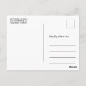 グランジヴィンテージ線ストライプ付 |理由 ポストカード (裏面)