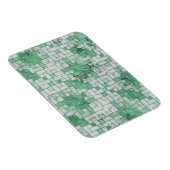 グランジーな緑の角形状 マグネット (右側)