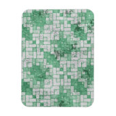 グランジーな緑の角形状 マグネット (縦)