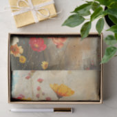 グランジーな花柄デコパージュ 薄葉紙 (ギフト)