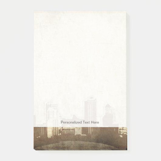 グランジーな都市の背景 ポストイット (正面)