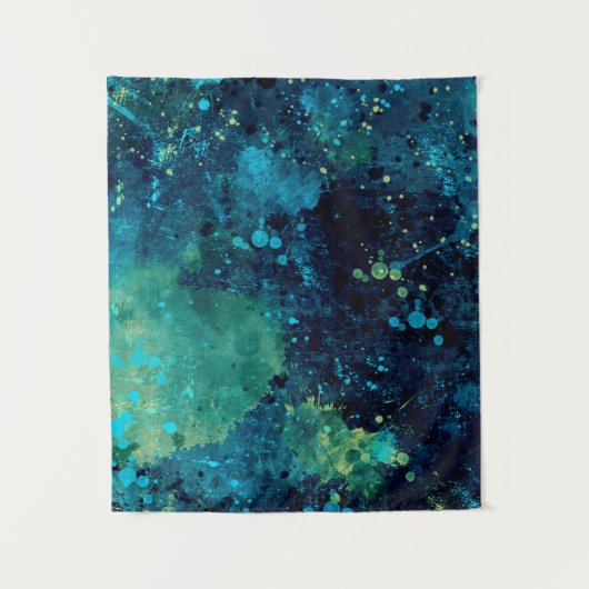 グランジーターコイズと黄 タペストリー (正面)
