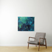 グランジーターコイズと黄 タペストリー (インサイチュ(横))