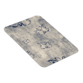 グランジーブラックバタフライパターン マグネット (右側)