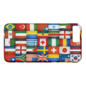 グランジ世界の国旗コラージュデザイン Case-Mate iPhoneケース (裏面(横))