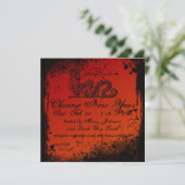 グランジ中国の新年ドラゴン 招待状 (スタンド正面)