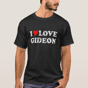 グランジ動揺して擦り切れたスタイルI Love Gideon Tシャツ