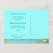 グランジ卒業はがき インビテーションポストカード (裏面)