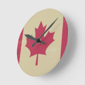 グランジ国旗 ラウンド壁時計 (傾斜)