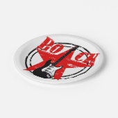 グランジ岩 ペーパープレート (アングル)