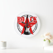 グランジ岩 ラージ壁時計 (ホーム)