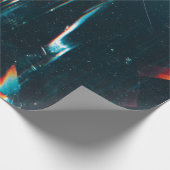 グランジ抽象芸術の背景破損した画面。オレンジ ラッピングペーパー (角)