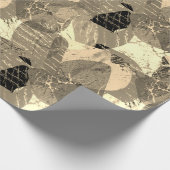 グランジ抽象芸術 ラッピングペーパー (角)