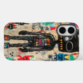 グランジ抽象芸術Art Phoneケース Case-Mate iPhoneケース (裏面 (横))