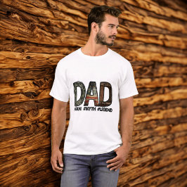 グランジ文字「DAD」男 神話 伝説 名言 Tシャツ