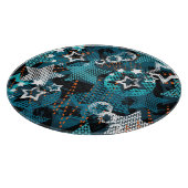 グランジ星パタよくはしゃぐーン子供デザイン。 カッティングボード (角)