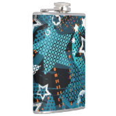 グランジ星パタよくはしゃぐーン子供デザイン。 フラスク (右)