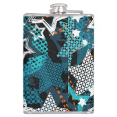 グランジ星パタよくはしゃぐーン子供デザイン。 フラスク (裏面)