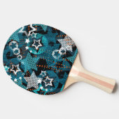 グランジ星パタよくはしゃぐーン子供デザイン。 卓球ラケット (横)