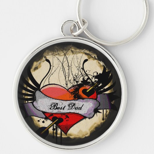 グランジ最高のパパ キーホルダー (正面)