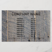 グランジ材の改装 大工工事 建設 チラシ (裏面)