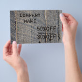 グランジ材の改装 大工 建設 チラシ (ハンドル)