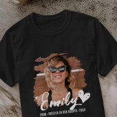 グランジ永遠のハートカスタム写真 Tシャツ