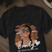 グランジ永遠のハートカスタム写真 Tシャツ