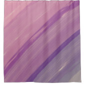 グランジ灰色、ピンク、紫 シャワーカーテン (正面)