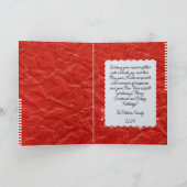 グランジ紙のデザイン シーズンカード (内部)