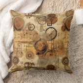 グランジ素朴時計(1) クッション (ブランケット)