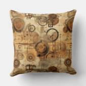 グランジ素朴時計(1) クッション (裏面)