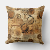 グランジ素朴時計(1) クッション (正面)