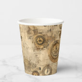 グランジ素朴時計(2) 紙コップ (正面)