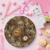 グランジ素朴時計(3) ペーパープレート (パーティー)