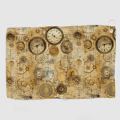 グランジ素朴時計(5) ゴルフタオル (横)