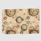 グランジ素朴時計(6) ゴルフタオル (横)