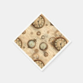 グランジ素朴時計(6) スタンダードカクテルナプキン (角)