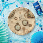 グランジ素朴時計(6) ペーパープレート (パーティー)