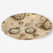 グランジ素朴時計(6) ペーパープレート (アングル)