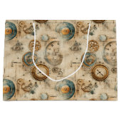 グランジ素朴時計(7) ラージペーパーバッグ (正面)