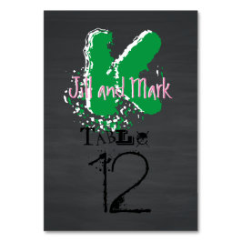 グランジ素朴Chalkboardスクリプトテーブルカード テーブルナンバー