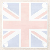 グランジ統一された国国旗 ガラスコースター (裏面)