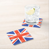 グランジ統一された国国旗 スクエアペーパーコースター (インサイチュ)